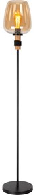 Lucide 45708/01/62 - Stojacia lampa ILONA 1xE27/40W/230V čierna/béžová