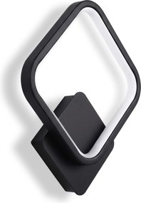 Toolight Toolight, LED nástenné svietidlo, 11W, 3000K, LHJ122-W, 500lm, čierna matná, OSW-03276