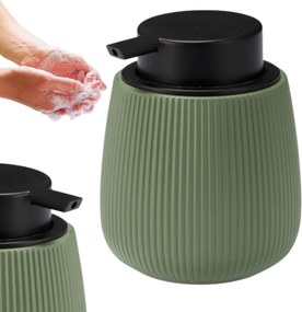 Dávkovač mydla Stripe, zelená/s čiernymi prvkami