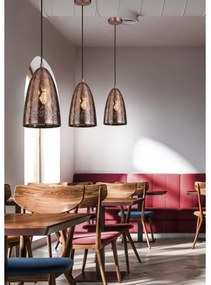 Luster na lanku SFINKS 1xE27/60W/230V meď