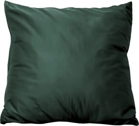 Polášek Povlak na vankúš z bavlneného saténu - Dark green | 40 x 40 cm