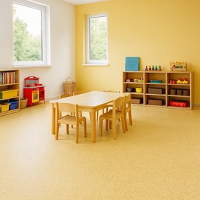 Gerflor, PVC podlaha - lino Flexar Nerok 0621 Pixel Vanilla, na mieru, šíře 2m,4m, žltá, bez podkladu, chodba / predsieň