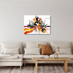 Sklenený obraz - Hudba (70x50 cm)