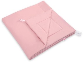 Bobono Stan Teepee pre deti + hracia podložka + vankúše + ozdobné perie - pastelovo ružová