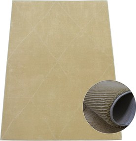 BE Koberec Zurich 1903 YELLOW – žltý obdĺžnikový Rozmer: 160x230 cm