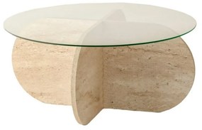 Konferenčný stolík Bubble Travertine