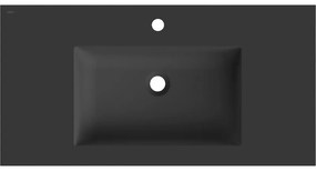 Mexen Otis, umývadlo na zapustenie 91 x 46,5 cm, čierna matná, 25189071