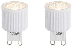 Sada 2 stmievateľných LED žiaroviek G9 24mm 3W 300 lm 2700K