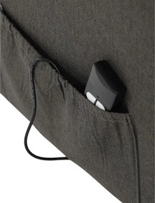 Polohovacie kreslo sivé, elektrické TV-5482 GREY2