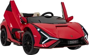 Elektrické autíčko Lamborghini SIAN červené