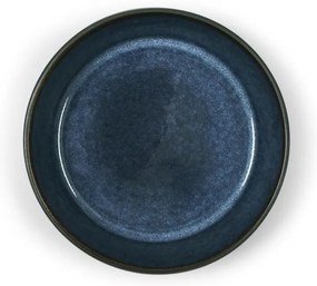Čierna/modrá kameninová miska Gastro Dark Blue/Black – Bitz