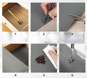 Protišmyková podložka BARGO sivá 48x300 cm