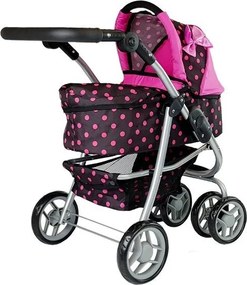 Alice Kočík 2 v 1 s taškou na prenos dieťaťa Black and Pink