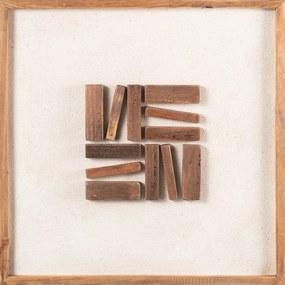 Nástenná dekorácia Esenia Wood 62x62cm