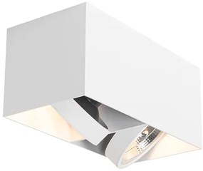 Dizajnový reflektor s obdĺžnikovým AR111 2-svetlo - Box