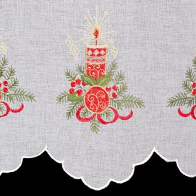 KRÁTKA ZÁCLONA NA PÚTKACH XMAS17 145X40 CM VZOROVANÁ