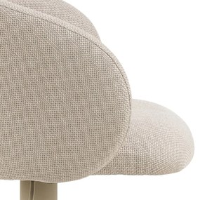 Béžová barová stolička s nastaviteľnou výškou/s podrúčkami (výška sedadla 86 cm) Eleanor – Actona