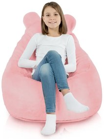 Kreslo pre deti Teddy Yeti ružové