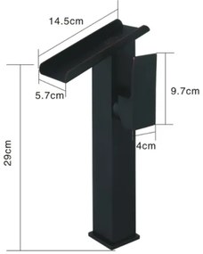 Inovatívna kúpeľňová batéria BECOLA - 4 varianty Vysoká čierna