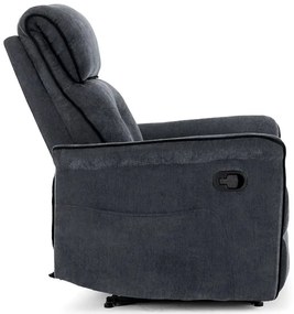 Autronic BONTEC Relaxačné kreslo, sivá, látka, TV-7054 GREY2 Farba: Hnedá