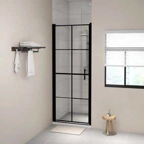 Sprchové dvere čierne 81x195 cm tvrdené sklo