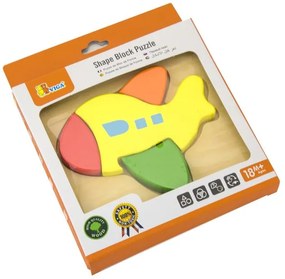 Viga drevené puzzle pre deti - Lietadlo