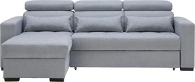 XXXLutz ROHOVÁ SEDAČKA, textil, modrosivá Carryhome - Sedačky - 000812006301