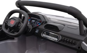 Ramiz Buggy Racing 5 batériové auto pre deti +3. Sivá + motory 2x200W + diaľkové ovládanie + pomalý štart