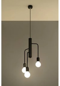 Luster na lanku DUOMO 3M 3xE27/60W/230V čierna
