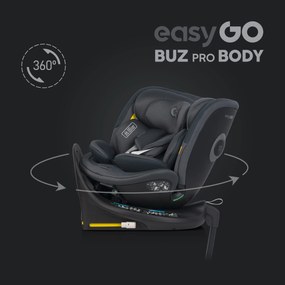 Súprava autosedačky EasyGo Buz Xtd Pro a Buz Pro Body 2 v 1 Granito