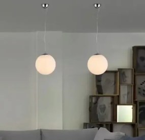 Kovový luster biele Ball 20