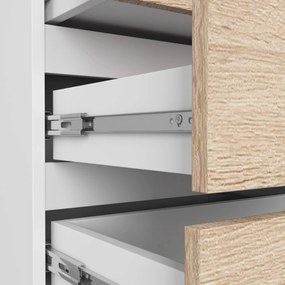 Komoda CL3 60 cm bílá/dub sonoma