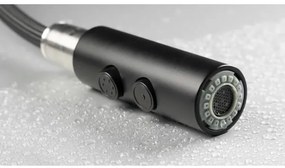 Deante BQO_N72M - Drezová batéria s vyťahovacou sprškou OLFATO čierna