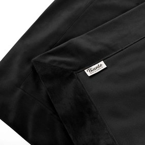 Biante Zamatový prehoz/behúň na posteľ Velvet Prémium SVP-023 Čierny 50x200 cm