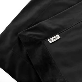 Biante Zamatový prehoz/behúň na posteľ Velvet Prémium SVP-023 Čierny 50x240 cm