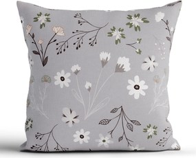 Bavlnená obliečka na vankúš Renforcé 40 × 40 cm - Vanessa sivá