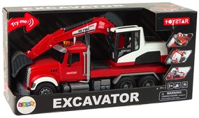 LEAN TOYS Nákladné auto s bagrom