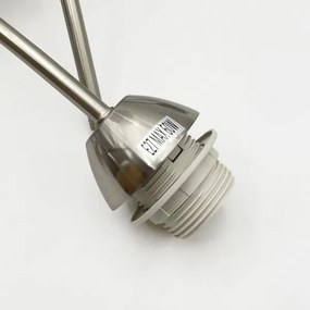 Prisadený luster DONNA 5xE27/60W/230V nikel