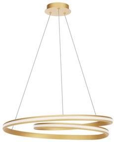 Redo 01-4364 - Stmievateľný LED luster na lanku TORSION LED/60W/230V zlatý