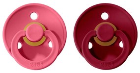 BIBS Colour cumlíky, kaučuk 2ks - veľkosť 2 - Coral Ruby