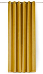 Zamatový dimout záves v horčicovej farbe 140x250 cm Velto – Filumi