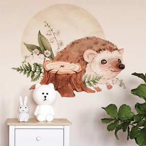 Gario Detská nálepka na stenu Animals from the magical forest - ježko Rozmery: 98 x 75 cm