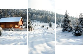 Obraz - Horská chata (90x60 cm)