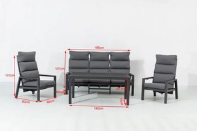 Záhradná súprava SANTINI 2+1+1