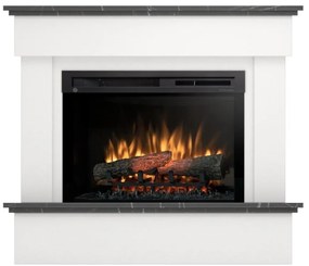 Elektrický krb Tormes 26 biely/čierny mramor