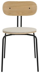 Čierno-krémová jedálenská stolička Curious – UMAGE
