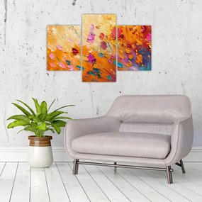 Obraz - Maľba farebných kvetov (90x60 cm)