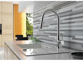 Deante BDH_072M - Drezová batéria s vyťahovacou sprškou LUKRECJA lesklý chróm