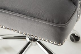 Kancelárska stolička VICTORIAN strieborná