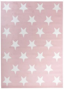 Detský koberec PINKY L896A Stars ružový